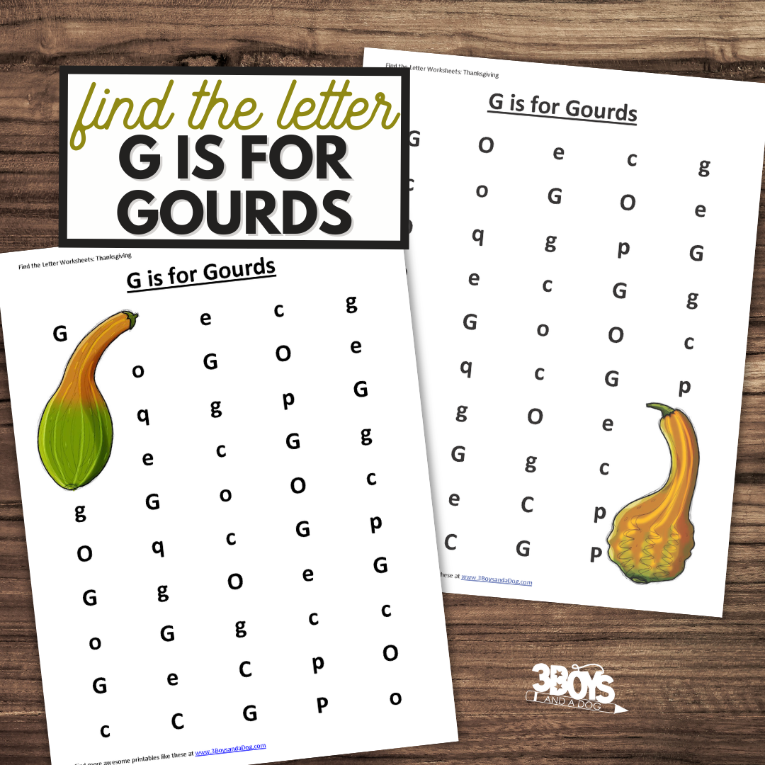 Find The Letter G Is For Gourds Find The Letter G Is For Gourds