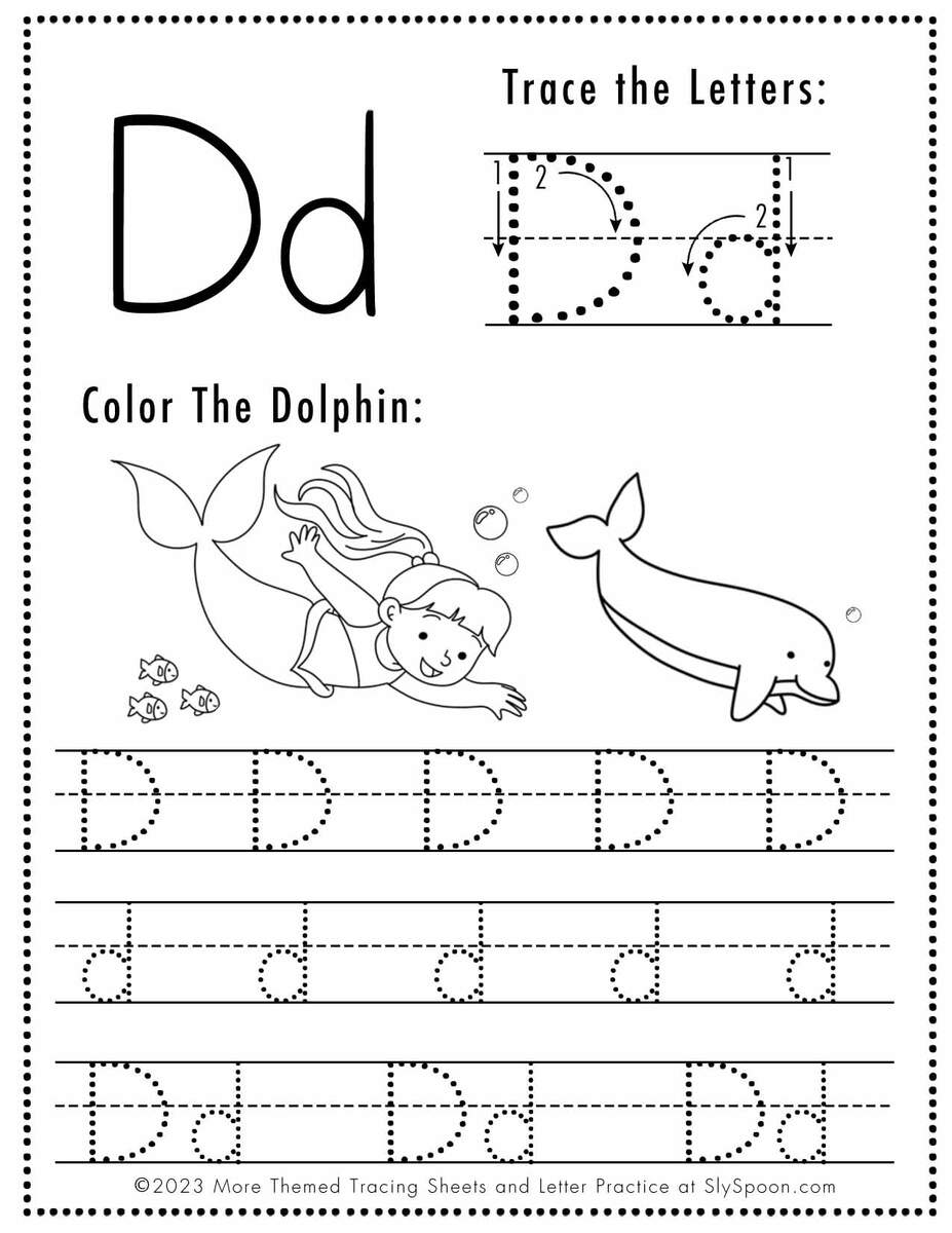 Free Alphabet Do A Dot Printables Worksheets Letter D Mermaid Themed Sly Spoon Free Alphabet Do A Dot Printables Worksheets Letter D Mermaid Themed Sly Spoon