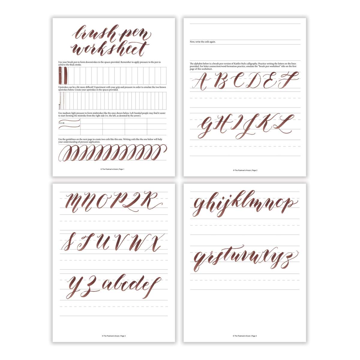 30 FREE Lettering Worksheets Print Start Practicing