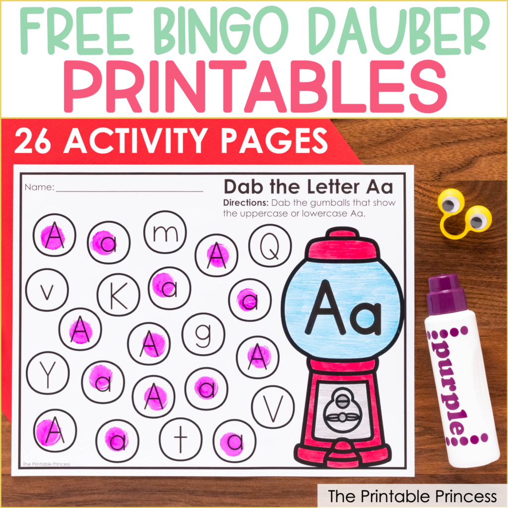 Bingo Dauber Dot Worksheets 10 Free PDF Printables Printablee