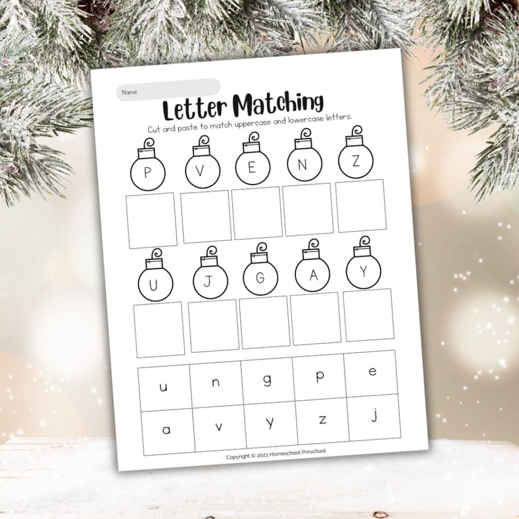 Free Christmas Alphabet Printable For Preschoolers Free Christmas Alphabet Printable For Preschoolers