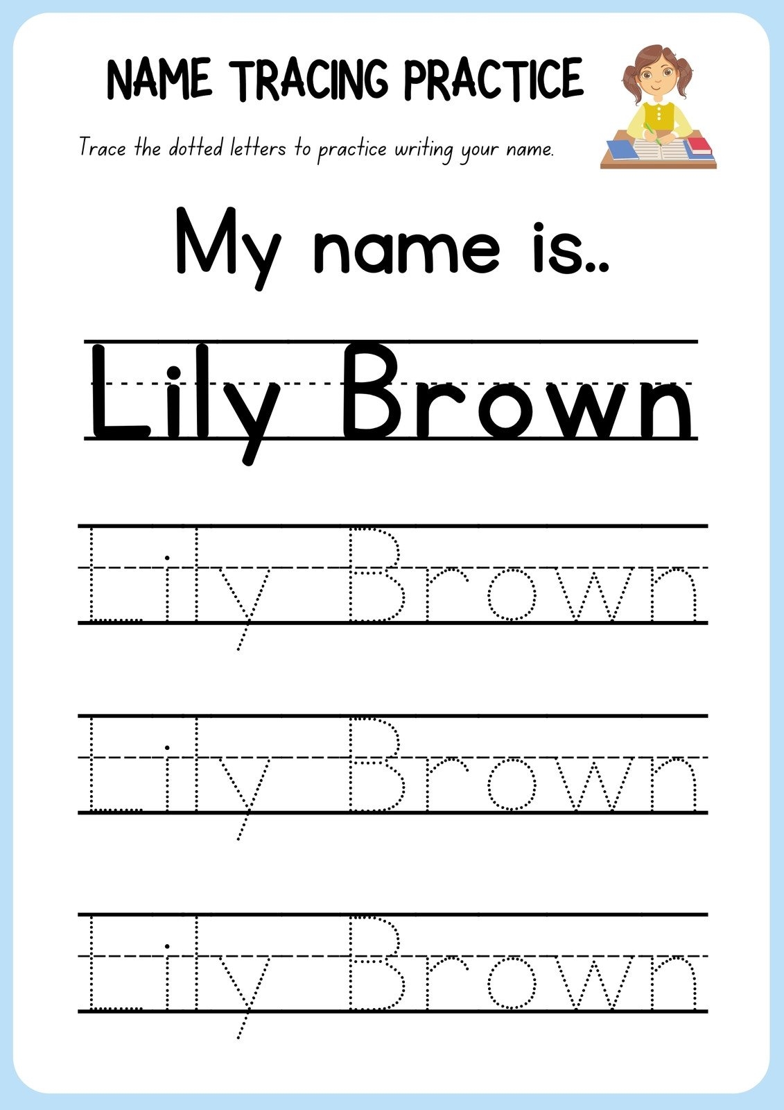 Free Custom Printable Handwriting Worksheet Templates Worksheets Library Custom Name Tracing Worksheet Printable Editable Preschool Name Practice Made By Teachers