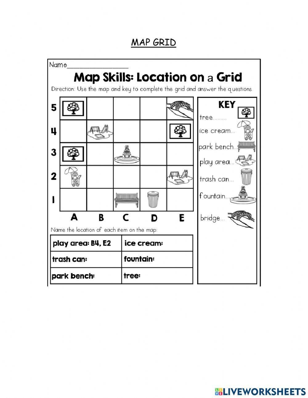 Free Grid Map Worksheet Download Free Grid Map Worksheet Png Images Free Worksheets On Clipart Library Number Grid 1 100 16 Free PDF Printables Printablee