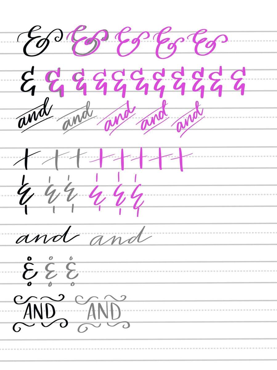 Free Hand Lettering Practice Page And And Ampersands Amy Latta Creations Free Hand Lettering Practice Page And And Ampersands Amy Latta Creations