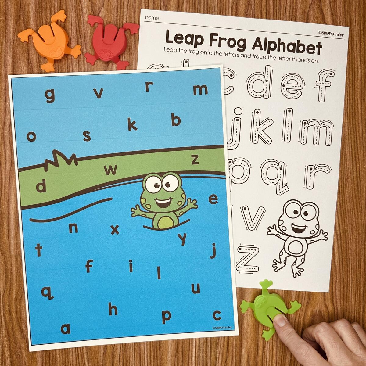 FREE Leap Frog Alphabet Printables Simply Kinder Printable Membership