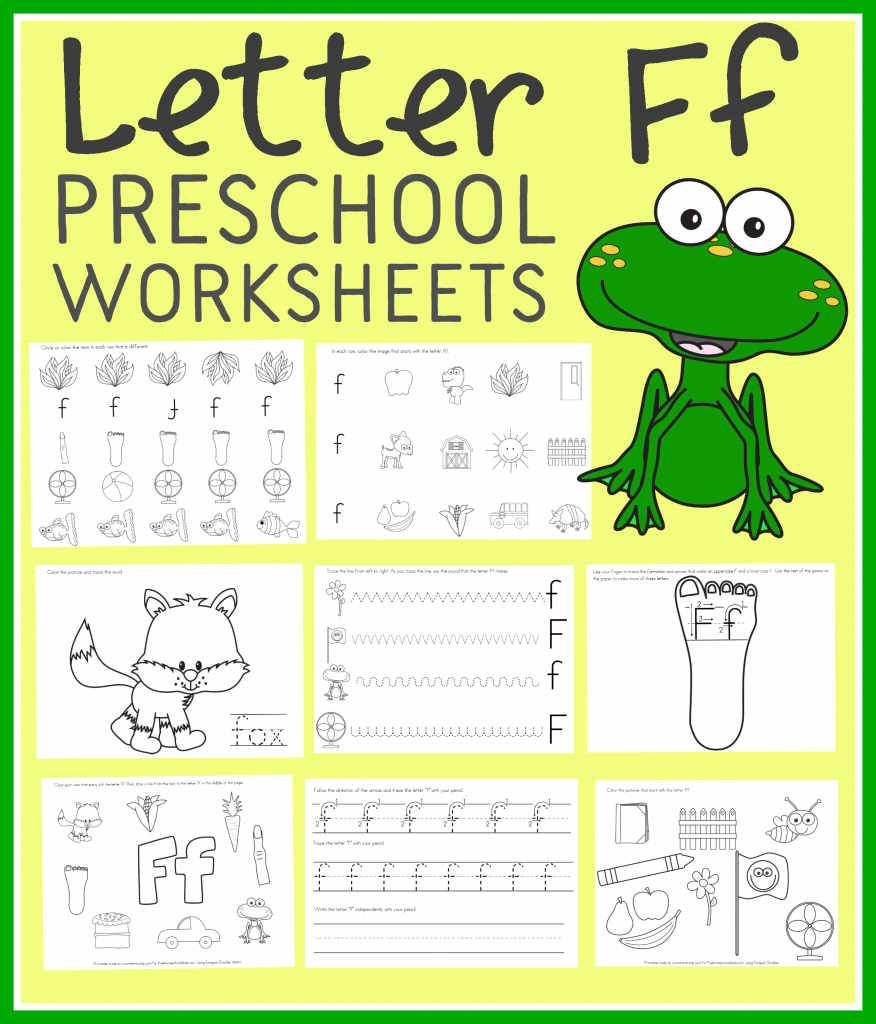 FREE LETTER F PRESCHOOL WORKSHEETS Instant Download FREE LETTER F PRESCHOOL WORKSHEETS Instant Download