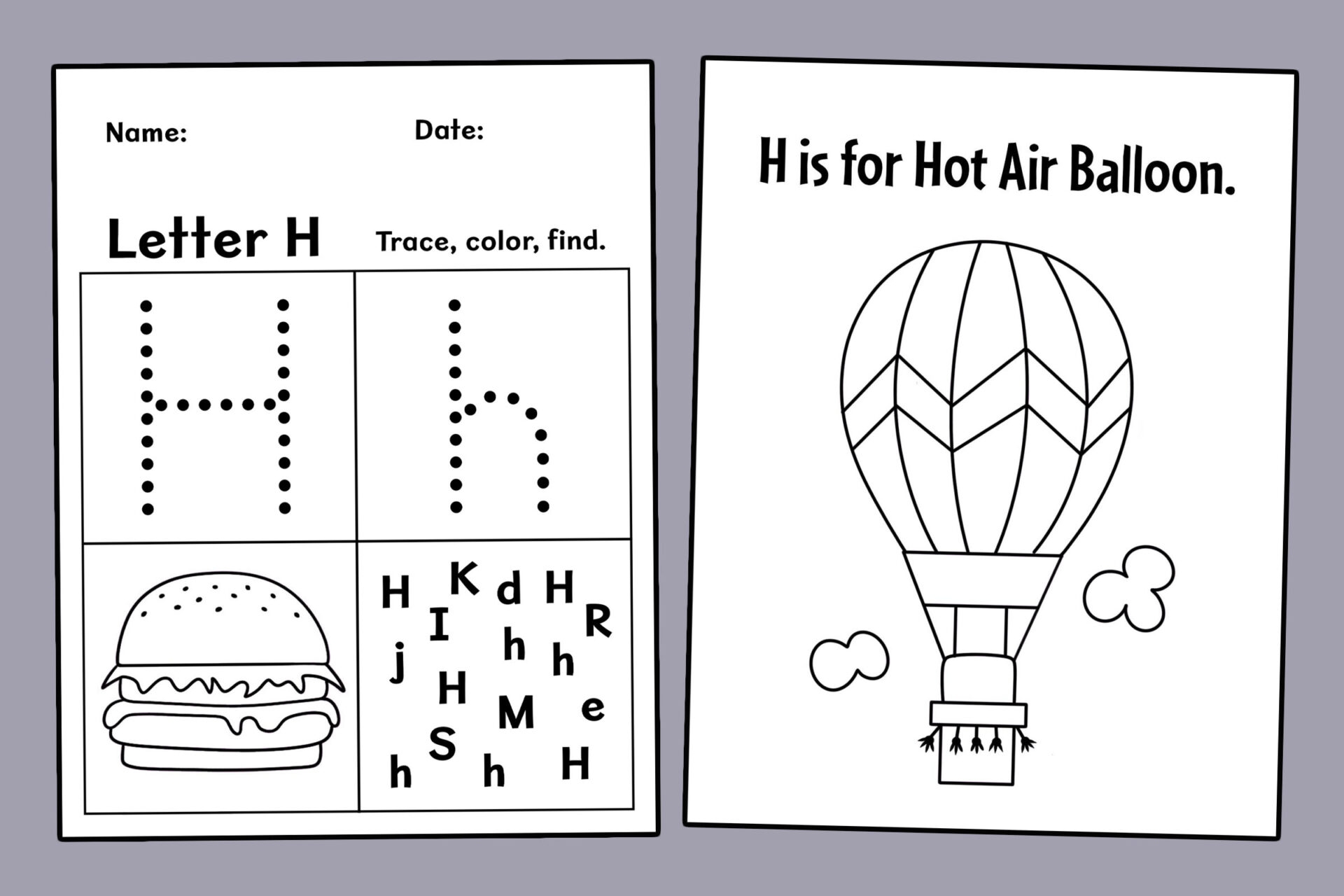 FREE Letter H Worksheets For Preschool The Hollydog Blog