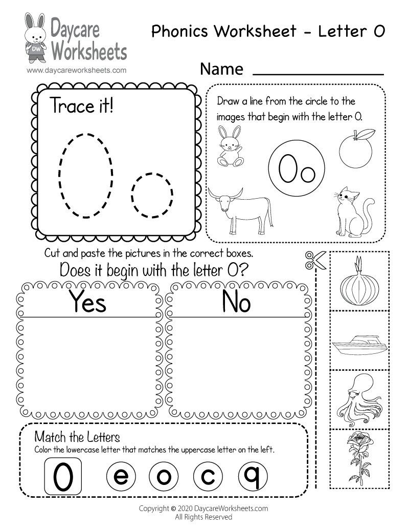 Free Letter O Phonics Worksheet For Preschool Beginning Sounds Letter O Trace Write And Color Ezpzphonics
