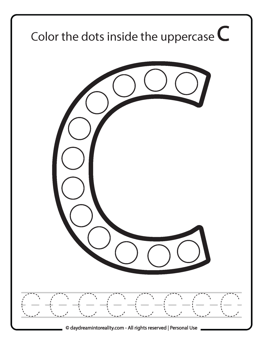 Free PDF Alphabet Dot Marker Worksheets Color Trace Daydream Into Reality Free PDF Alphabet Dot Marker Worksheets Color Trace Daydream Into Reality