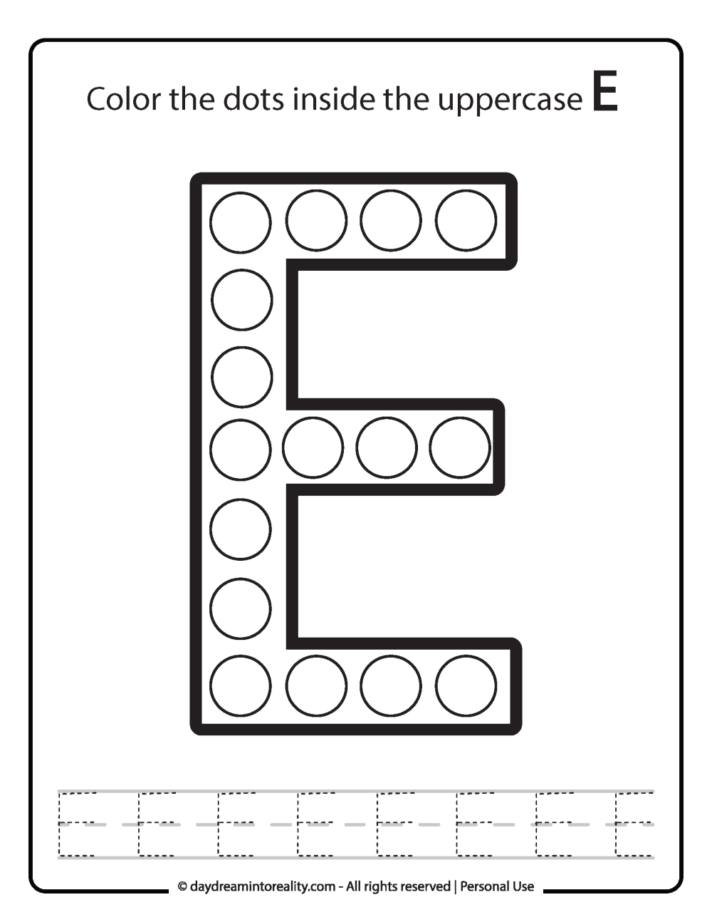 Free PDF Alphabet Dot Marker Worksheets Color Trace Daydream Into Reality Free PDF Alphabet Dot Marker Worksheets Color Trace Daydream Into Reality
