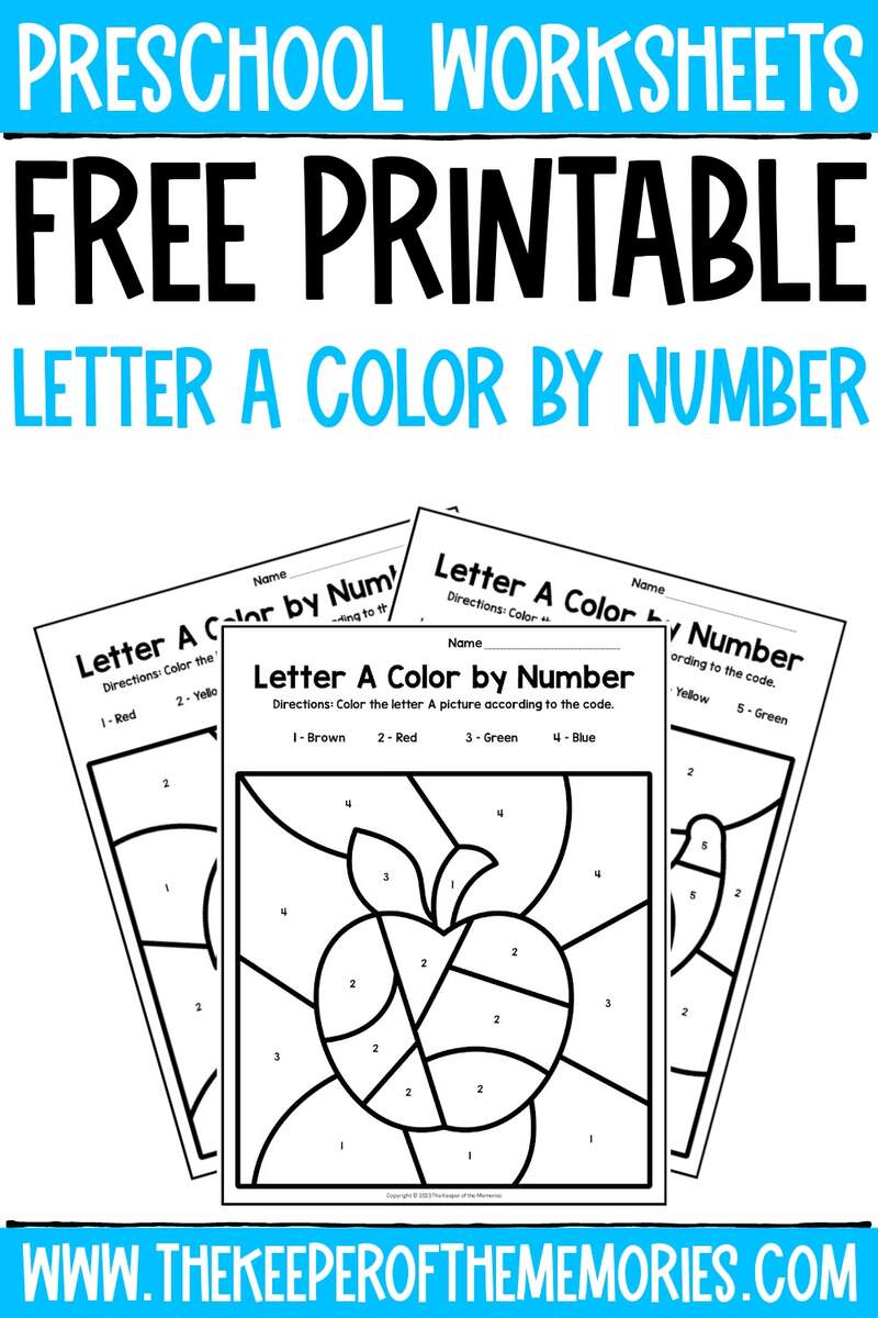 Free Printable Letter A Color By Number Worksheets Alphabet Color By Letter Worksheets United Teaching