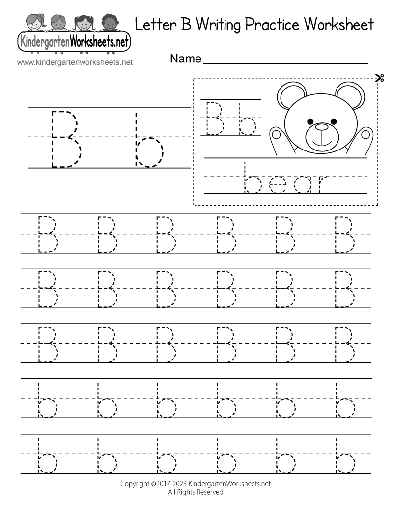 Free Printable Letter B Writing Practice Worksheet Writing Practice Letter B Printable Worksheet Stock Vector Royalty Free 232965163 Shutterstock
