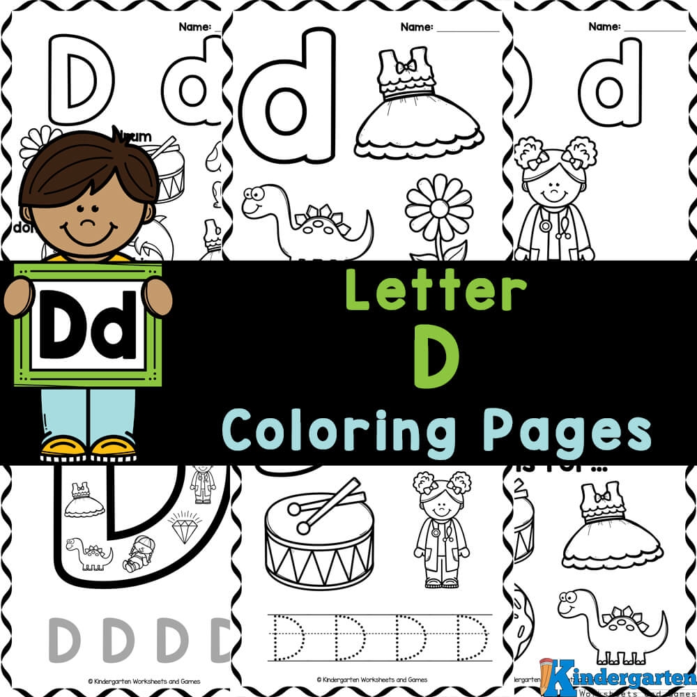FREE Printable Letter D Coloring Sheet Pages For Kids FREE Printable Letter D Coloring Sheet Pages For Kids