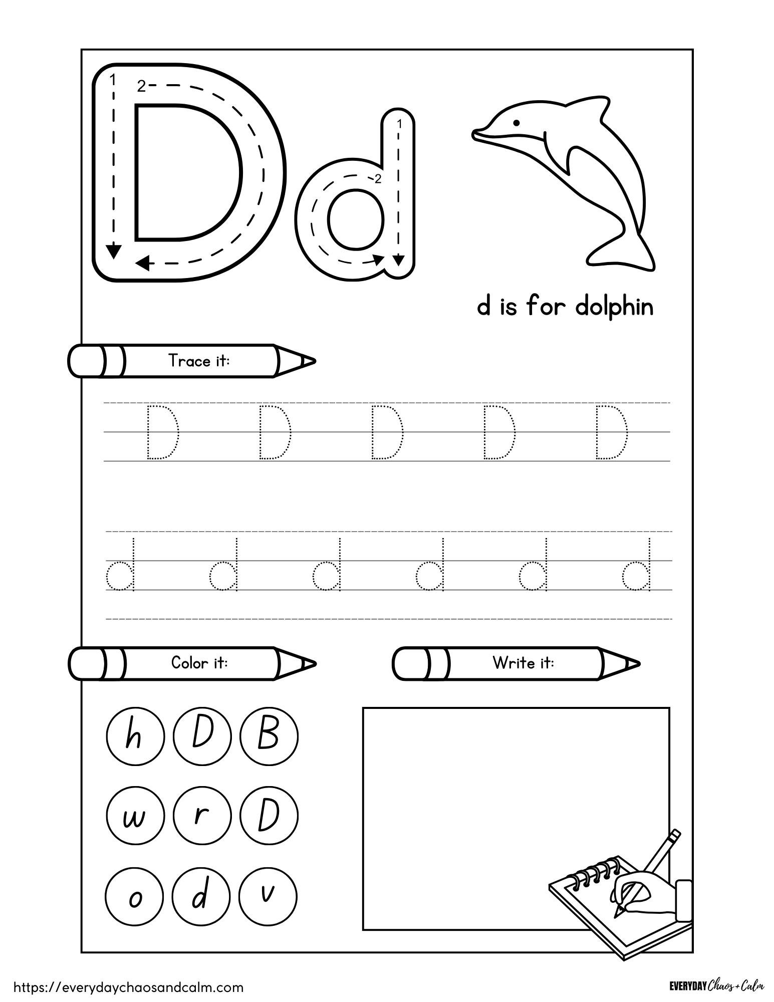 Letter D Activities Letter D Worksheets Letter D Activities For Preschoolers Letter D Printables MegaWorkbook
