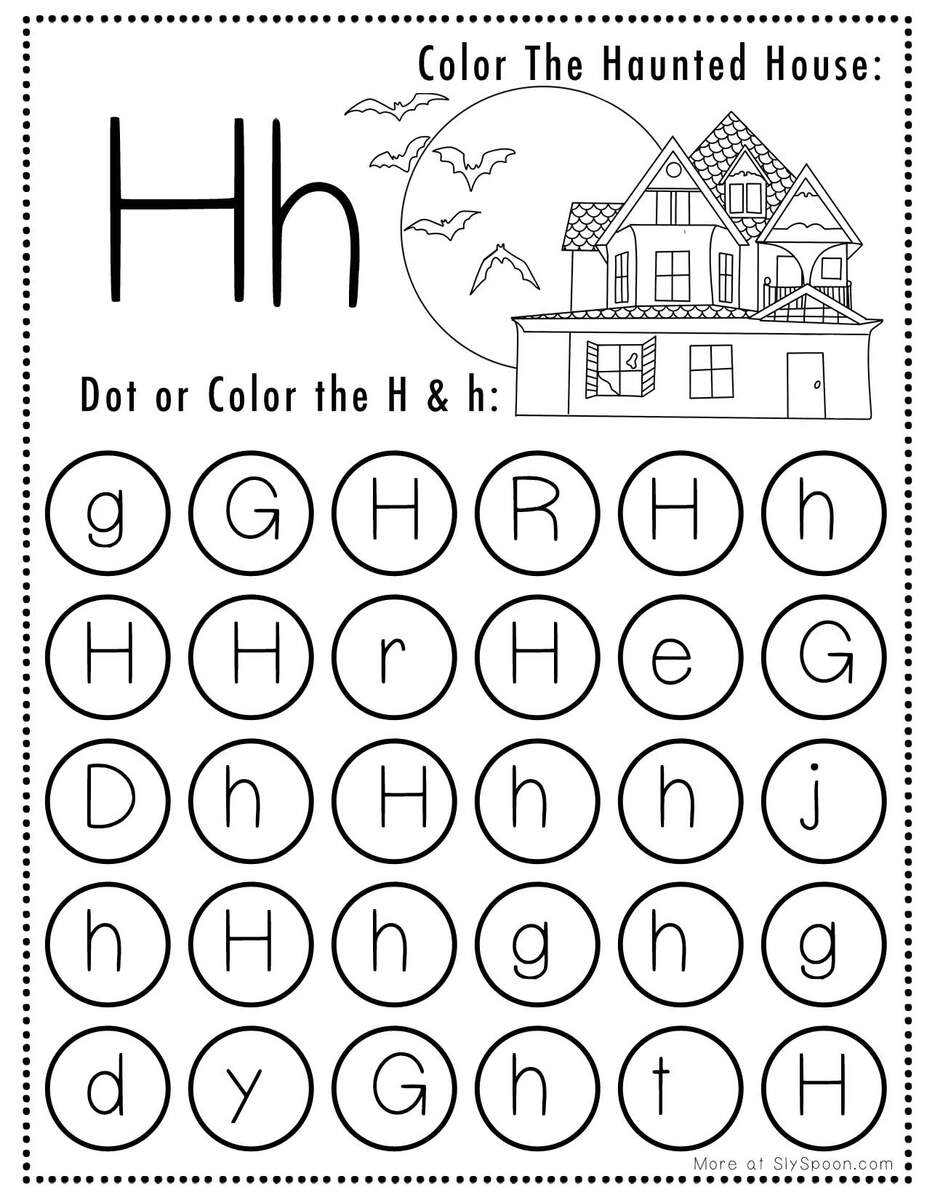 Free Printable Letter H Worksheets Sly Spoon Free Printable Letter H Worksheets Sly Spoon
