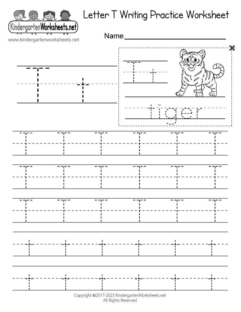 Free Printable Letter T Writing Practice Worksheet Alphabet Tracing Practice Letter T Handwriting Worksheet Uppercase Lowercase Made By Teachers