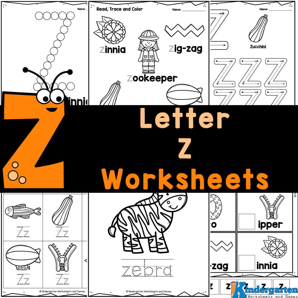FREE Printable Letter Z Worksheets For Kindergarten FREE Printable Letter Z Worksheets For Kindergarten