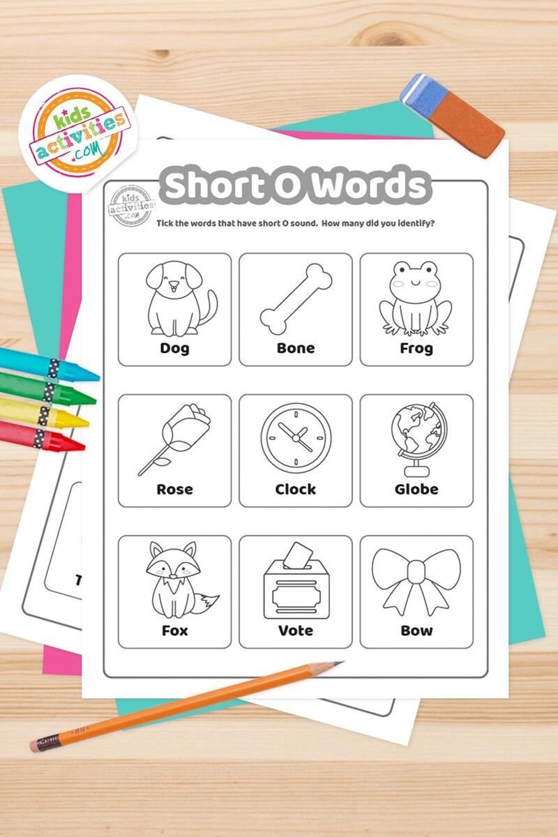 Free Printable Short O Words Worksheets Kids Activities Blog Free Printable Short O Words Worksheets Kids Activities Blog