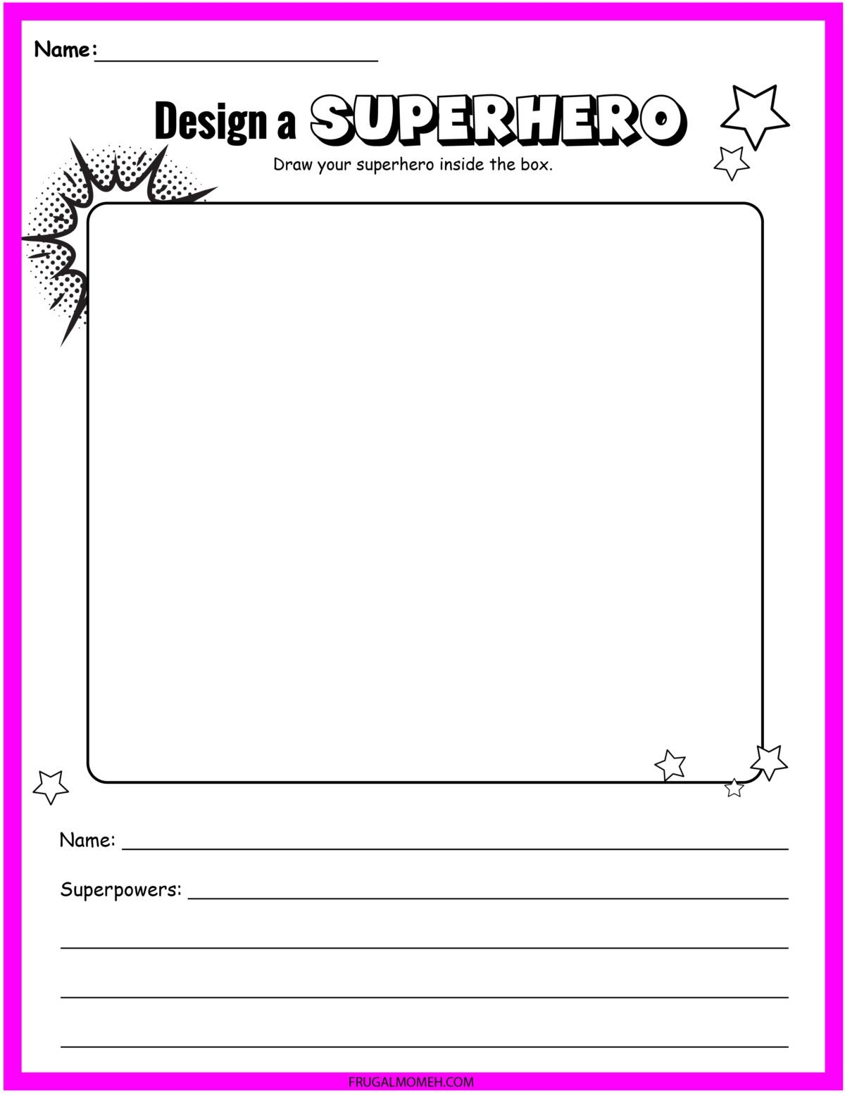 FREE Printable Superhero Worksheets Activity Sheets Frugal Mom Eh FREE Printable Superhero Worksheets Activity Sheets Frugal Mom Eh