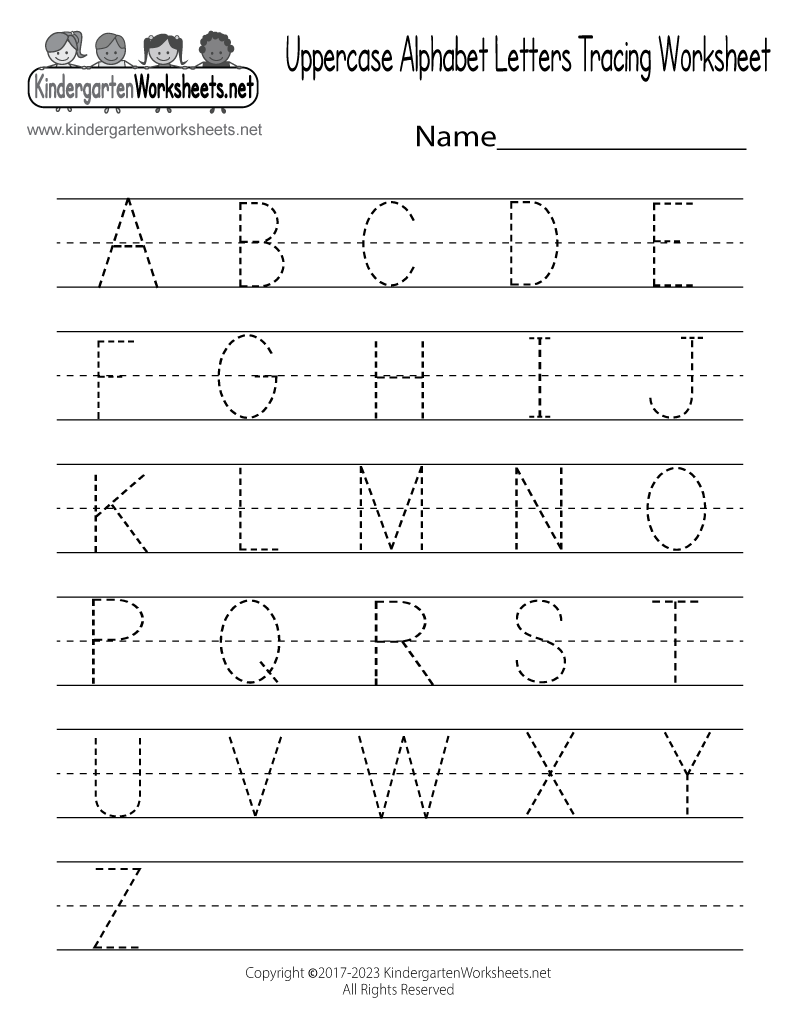 Tracing Letters Alphabet Tracing Worksheets Free Printable Capital Letter Tracing Worksheets MegaWorkbook