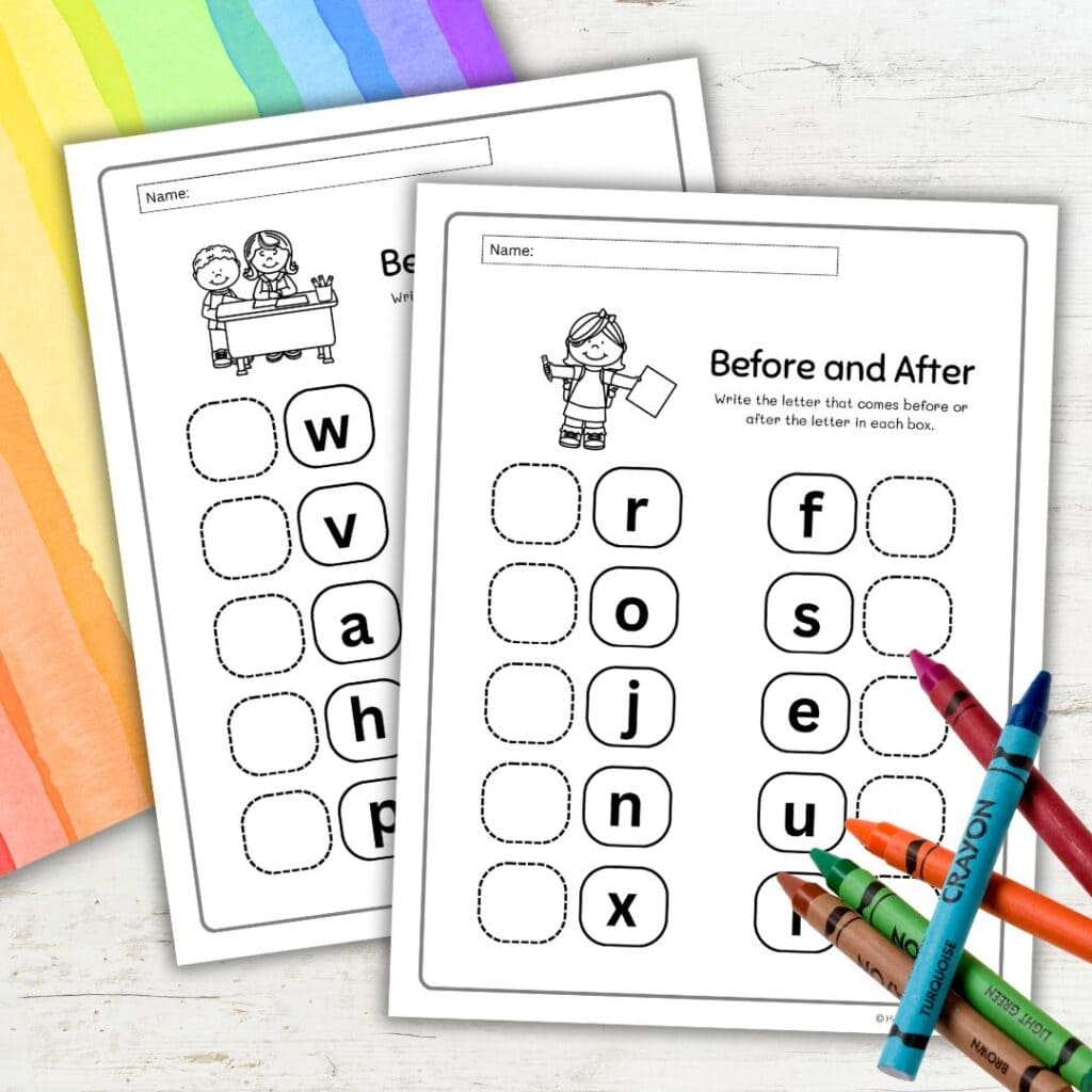 Before And After Comparison Worksheets For Preschool And Kindergarten 2 To 6 Years Kids