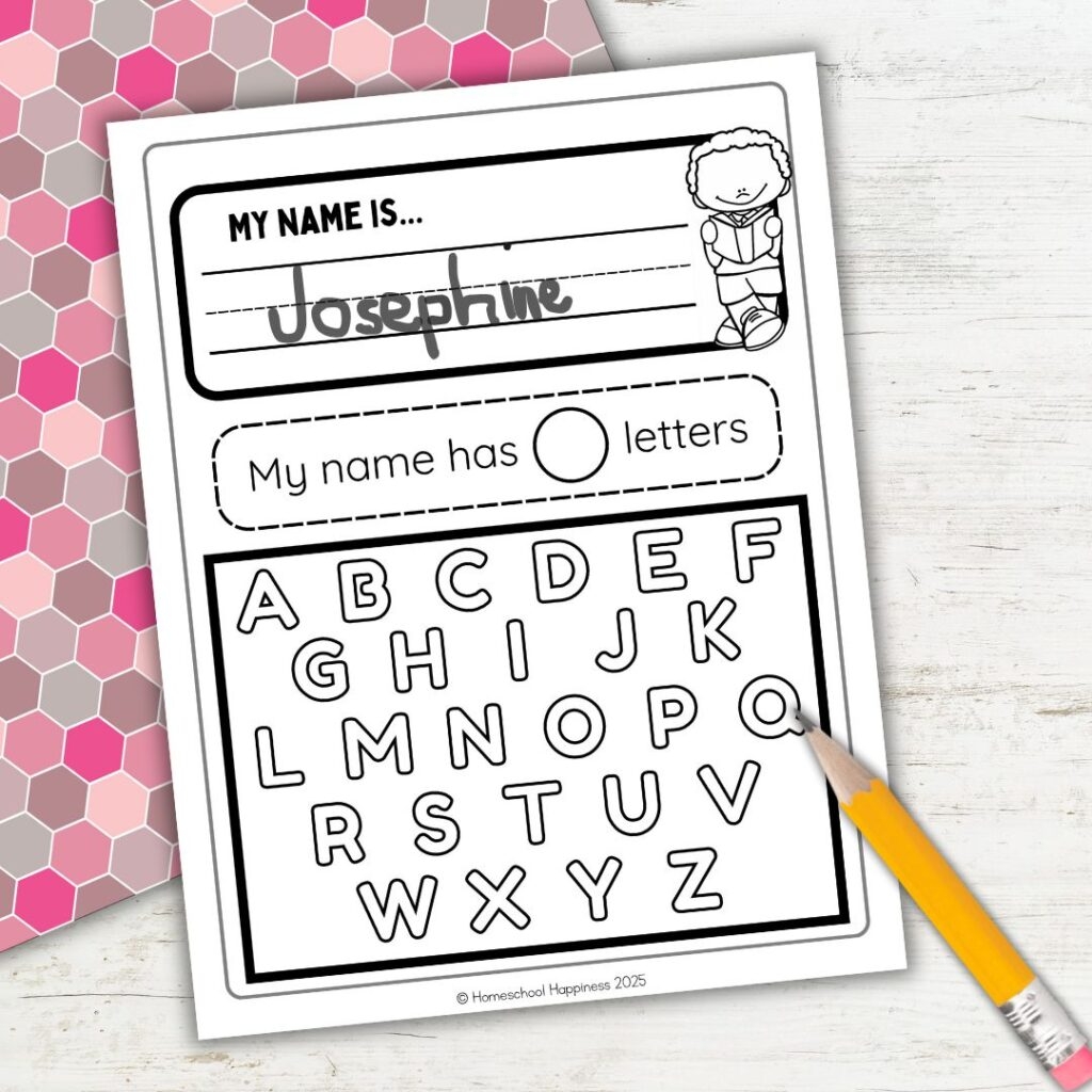 Fun Free Letters In My Name Activity For Early Learners