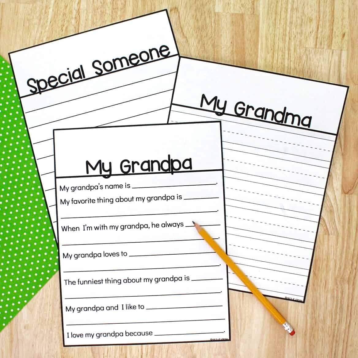 Grandparents Day Writing Craft