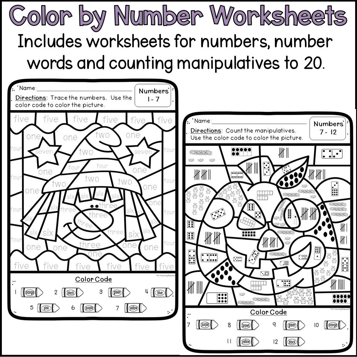 Halloween Color By Numbers Letters And Sight Words The Traveling Educator Halloween Color By Numbers Letters And Sight Words The Traveling Educator