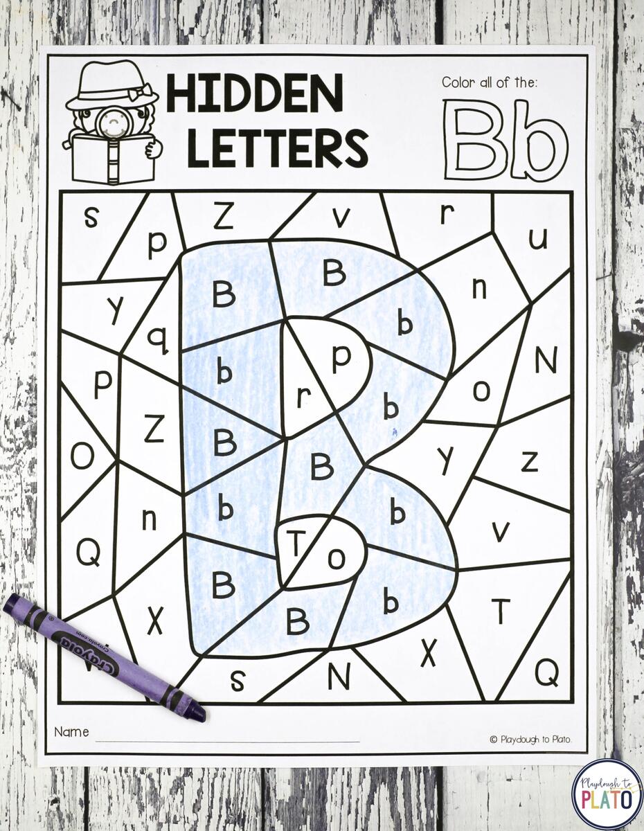 Hidden Letters Playdough To Plato