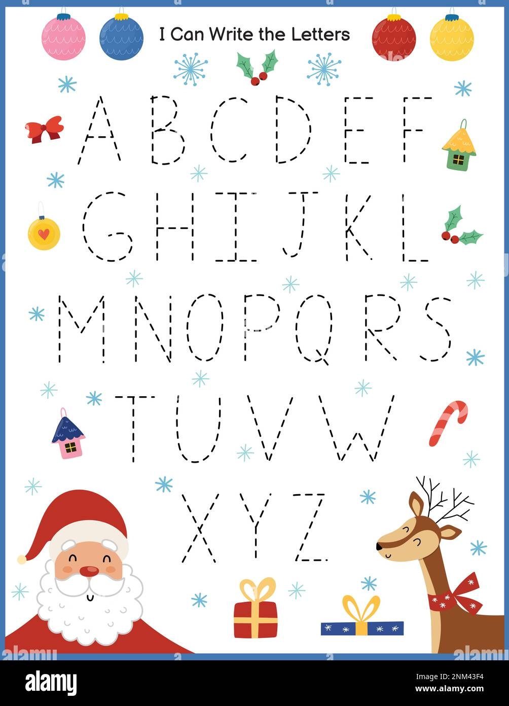 I Can Write Letters Christmas Worksheet For Kids Winter Activity Page With Cute Characters Stock Vector Image Art Alamy I Can Write Letters Christmas Worksheet For Kids Winter Activity Page With Cute Characters Stock Vector Image Art Alamy