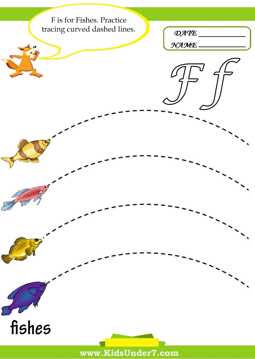 Kids Under 7 Letter F Worksheets Kids Under 7 Letter F Worksheets