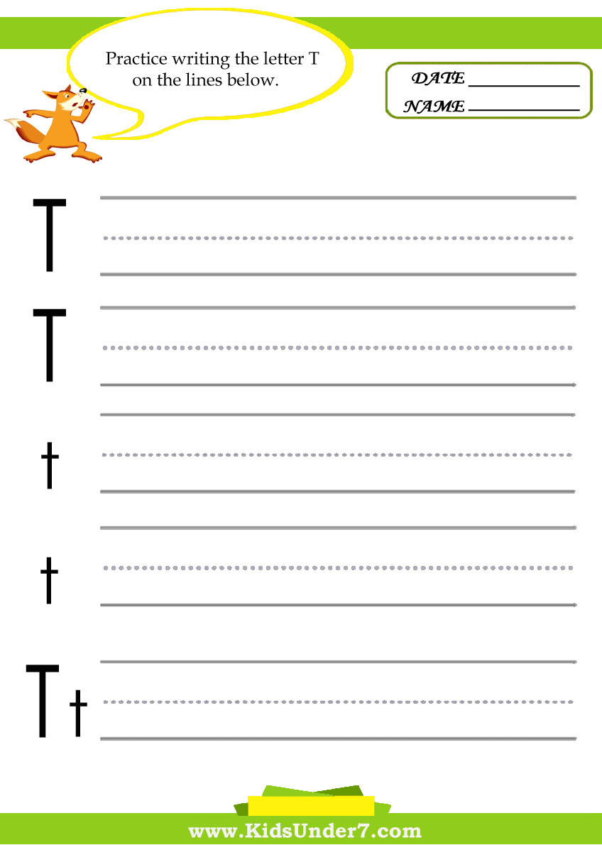 Tracing Letter T Alphabet Worksheet For Kindergarten And Preschool Kids For Handwriting Practice And Educational Activities In A Printable Page Illust Stock Vector Image Art Alamy