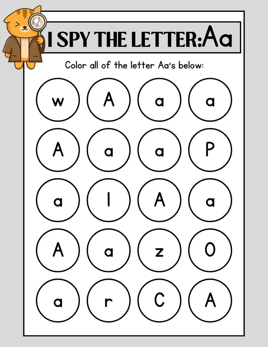 Kindergarten I Spy Worksheet Alphabet Learning PDF File Etsy Kindergarten I Spy Worksheet Alphabet Learning PDF File Etsy