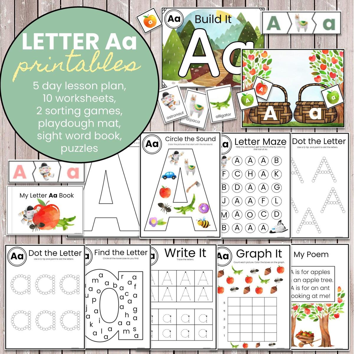 Letter A Activity Pack Preschool Printable Worksheets PDF Etsy Letter A Activity Pack Preschool Printable Worksheets PDF Etsy