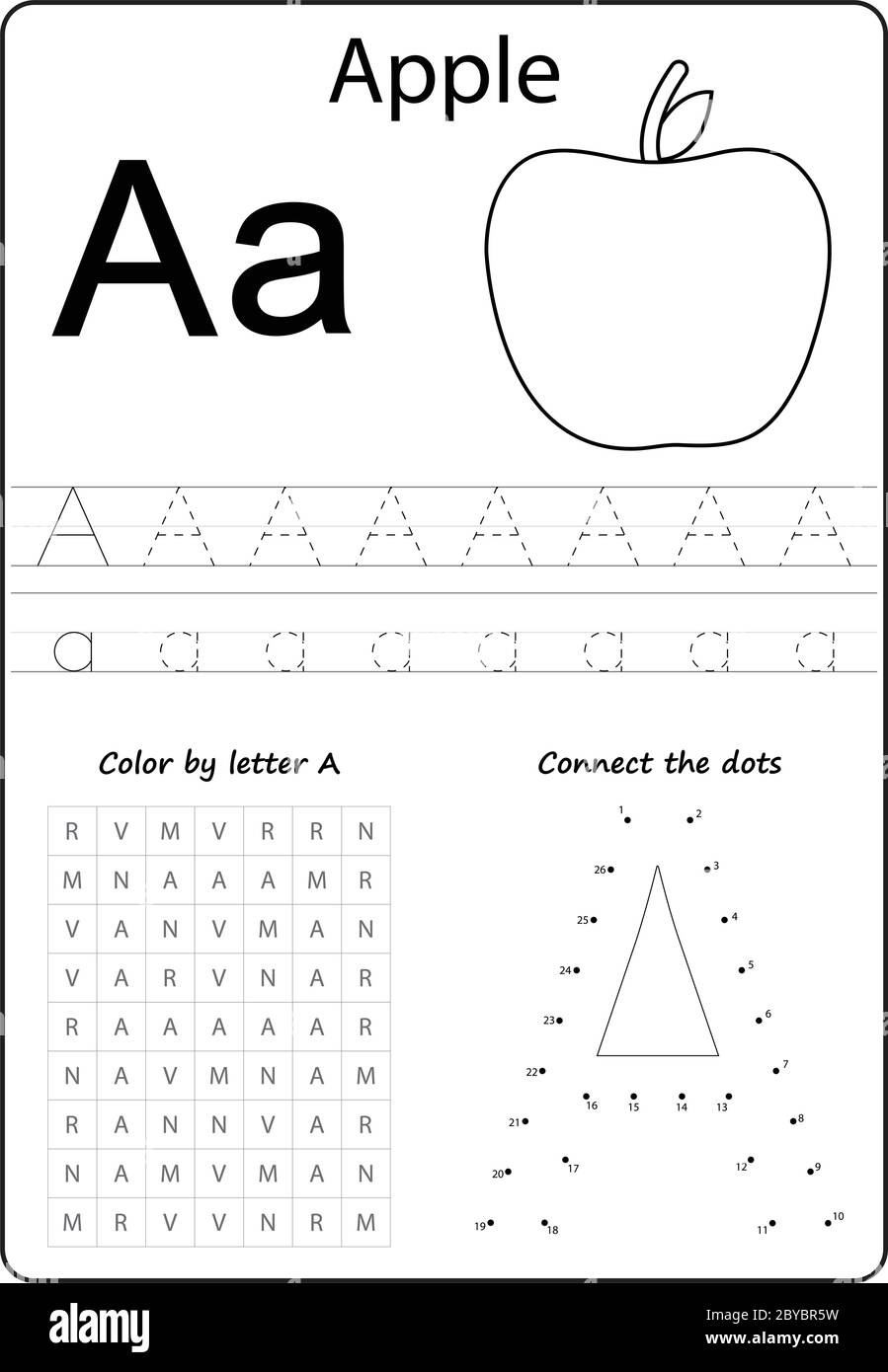 Letter A Alphabet Letter Worksheet Task For Kids Learning Letters Stock Vector Image Art Alamy Letter A Alphabet Letter Worksheet Task For Kids Learning Letters Stock Vector Image Art Alamy