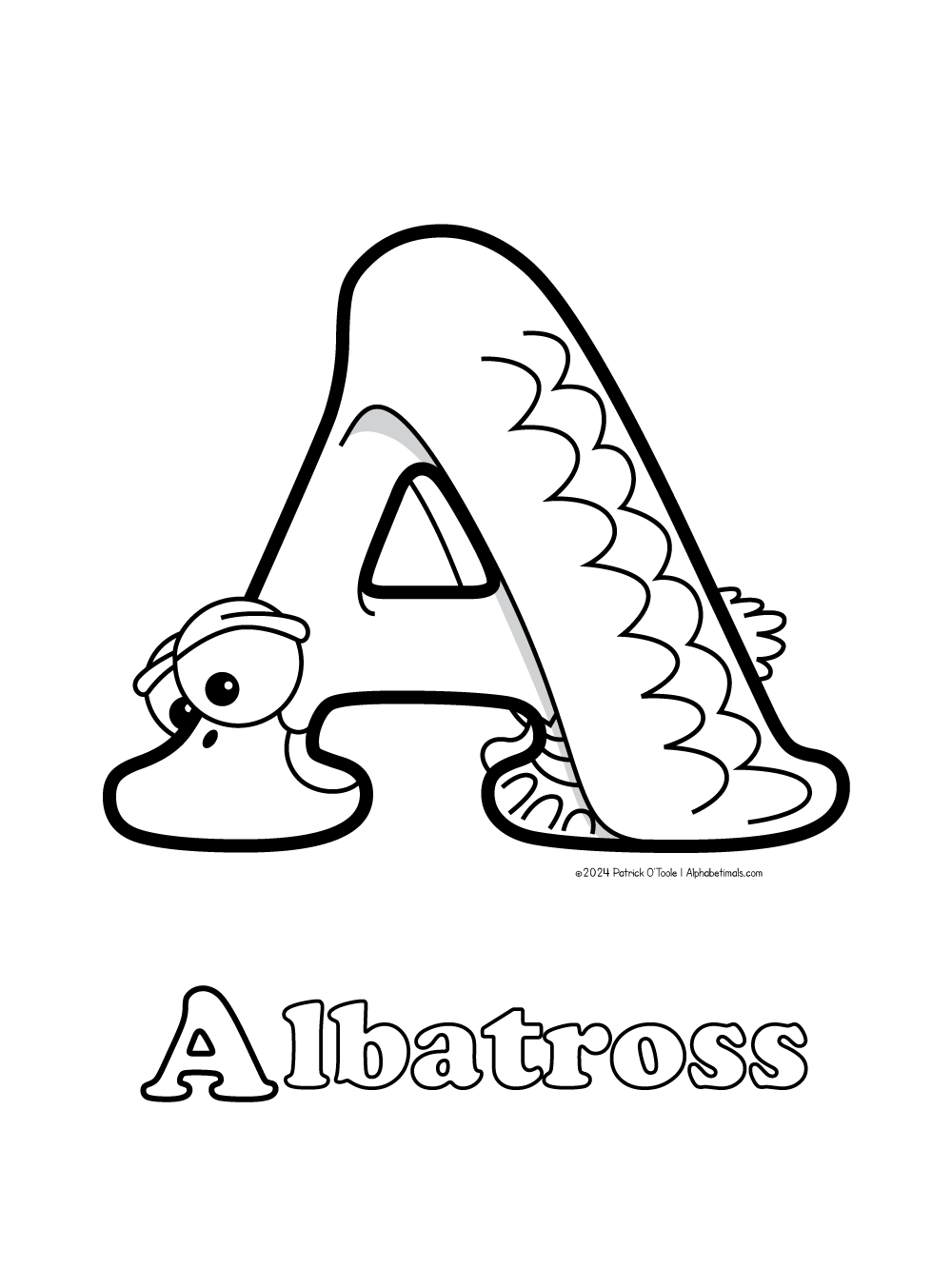 Letter A Animals Coloring Archives Alphabetimals