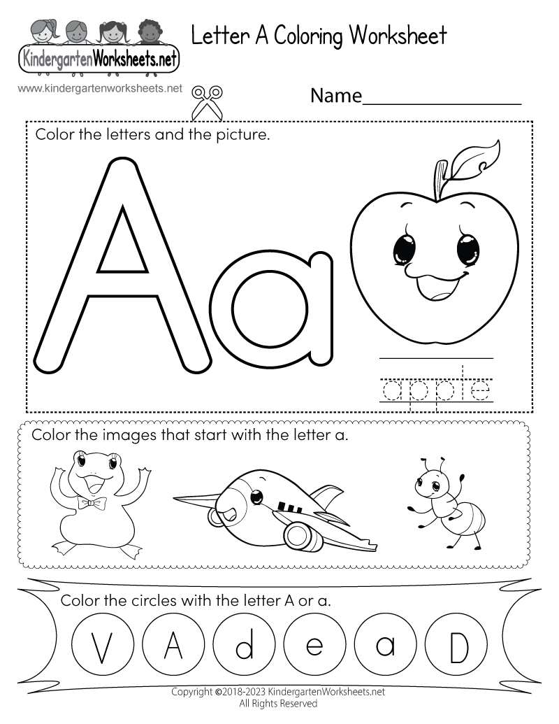 Letter A Coloring Worksheet Free Printable Digital PDF Letter A Worksheets 50 Free PDF Printables Daydream Into Reality