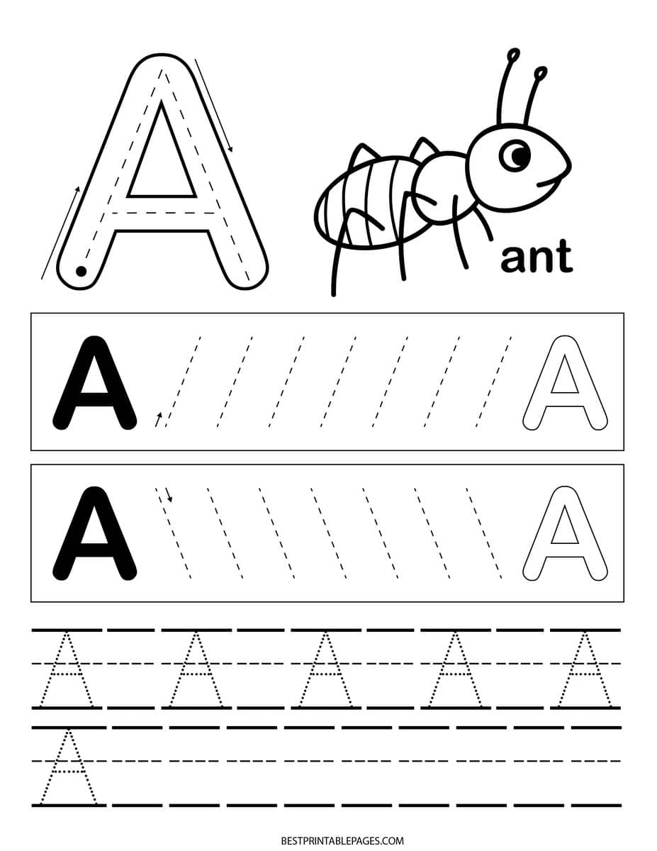 Letter A Free Preschool Worksheet To Spark Learning Zena S Suitcase