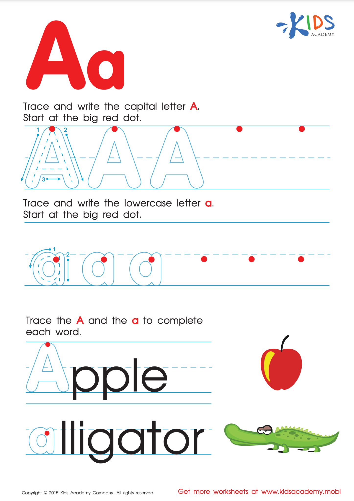 Letter A Learning Materials Letter A Learning Materials