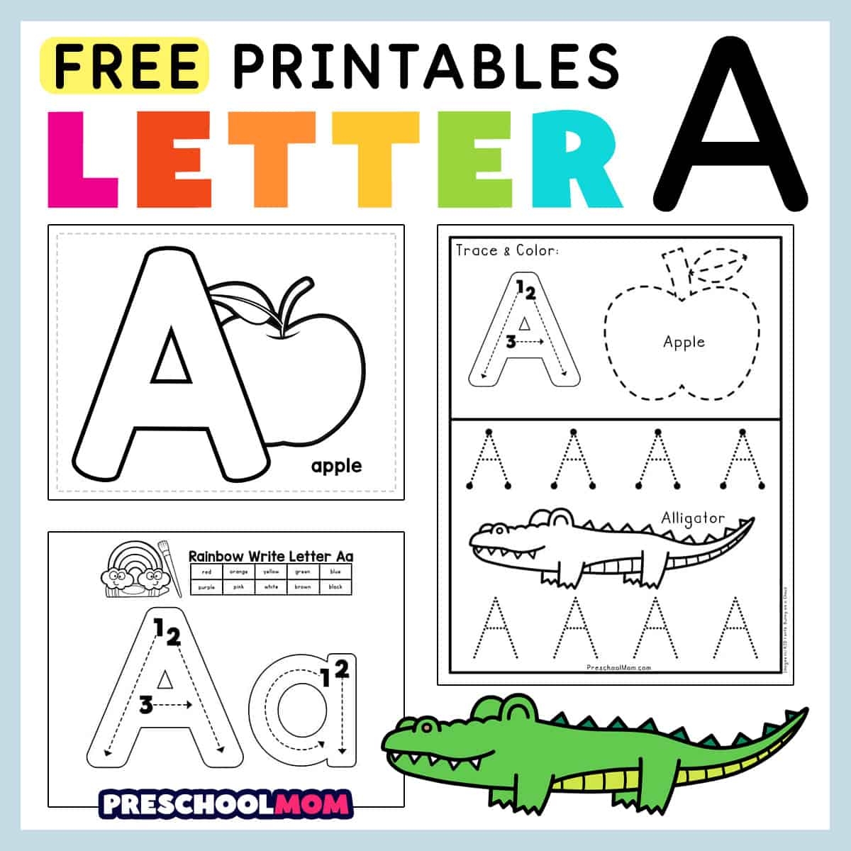 Letter A Preschool Printables Preschool Mom Letter S Preschool Printables Preschool Mom