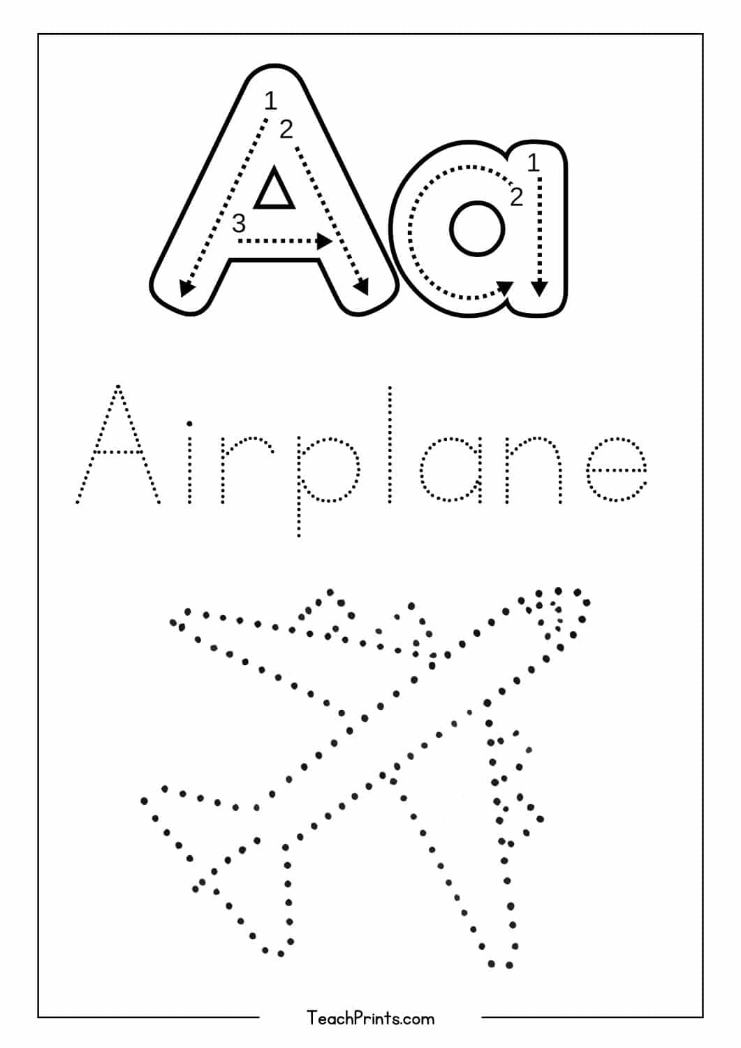 Letter A Tracing Worksheets Free Printables Teach Prints Letter A Tracing Worksheets Free Printables Teach Prints