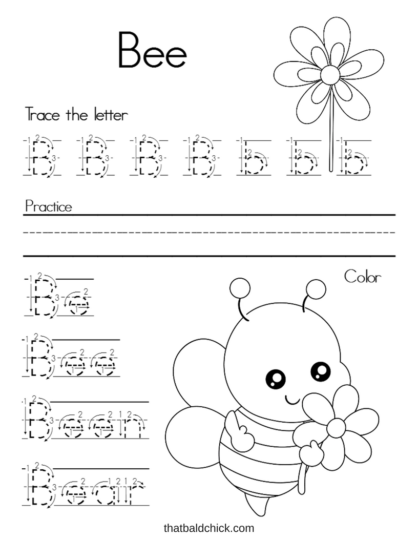 Letter B Alphabet Writing Practice Letter B Alphabet Writing Practice
