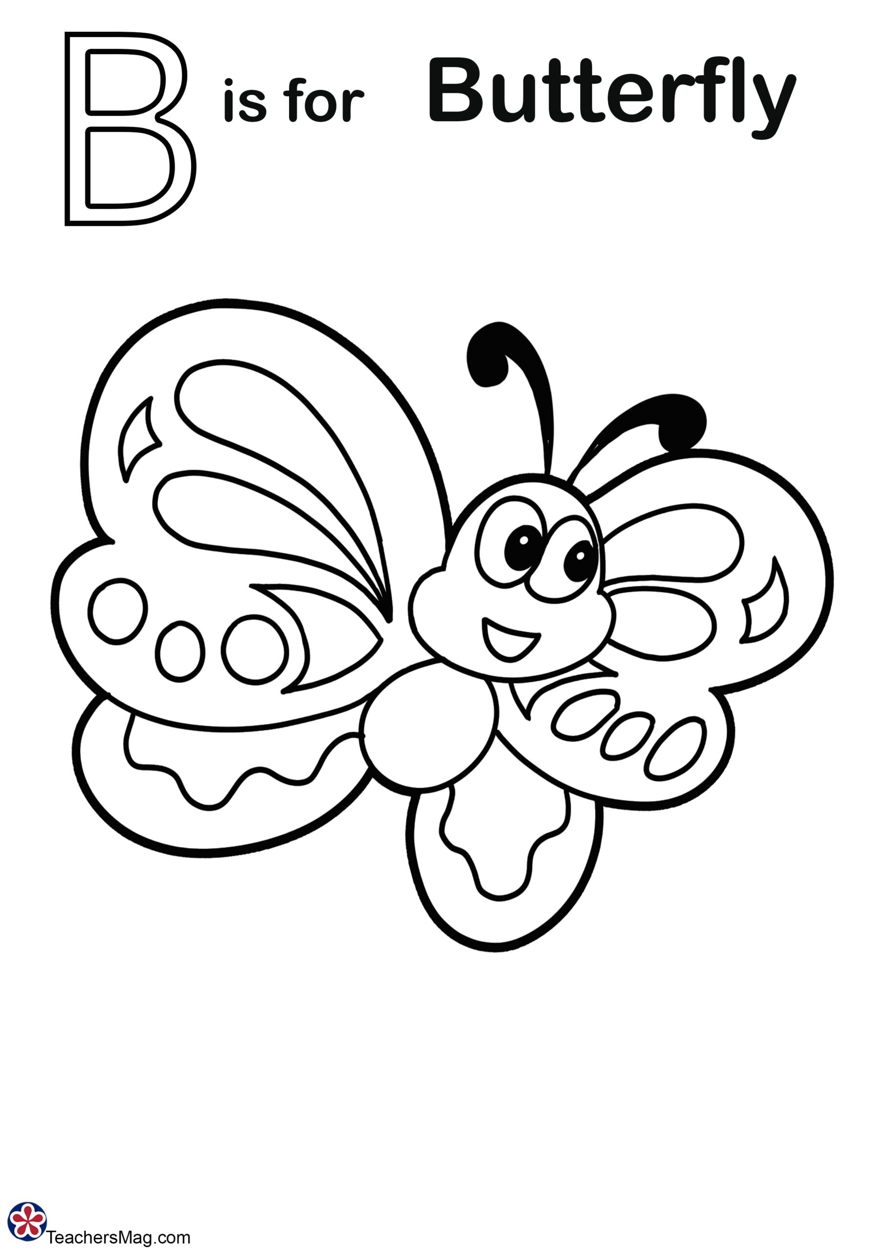 Letter B Coloring Pages Free Printable Sheets For Preschool