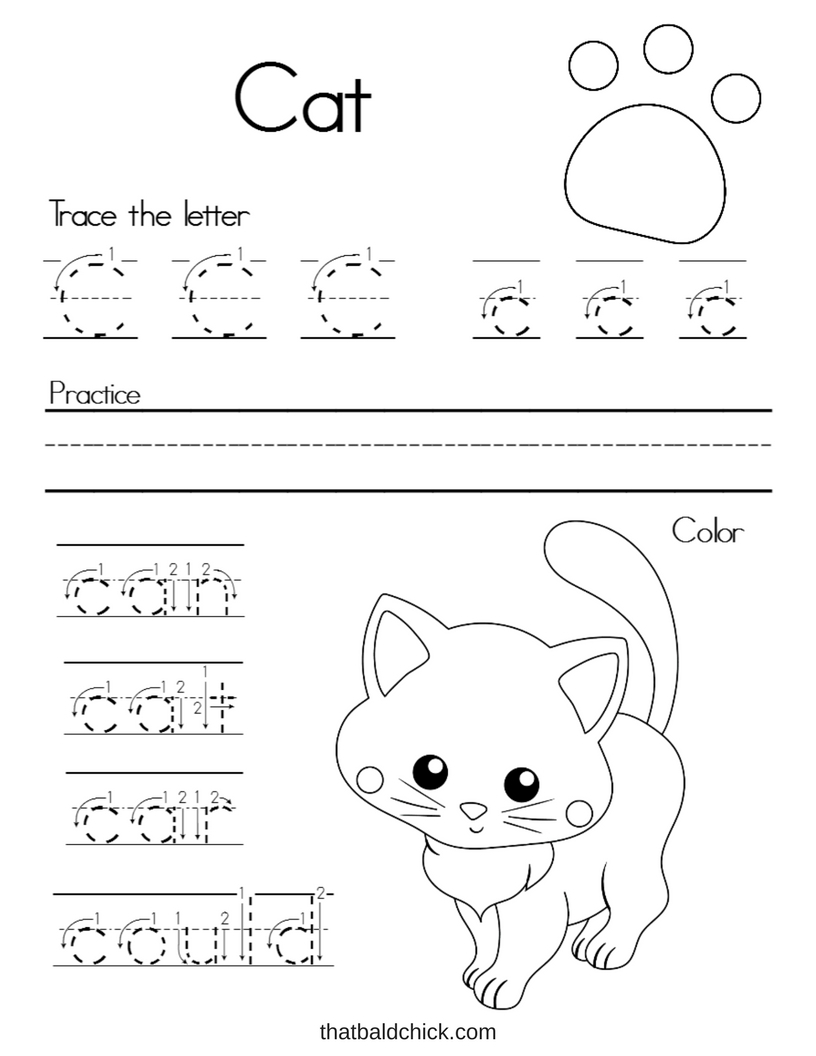 Letter C Alphabet Writing Practice Letter C Alphabet Writing Practice