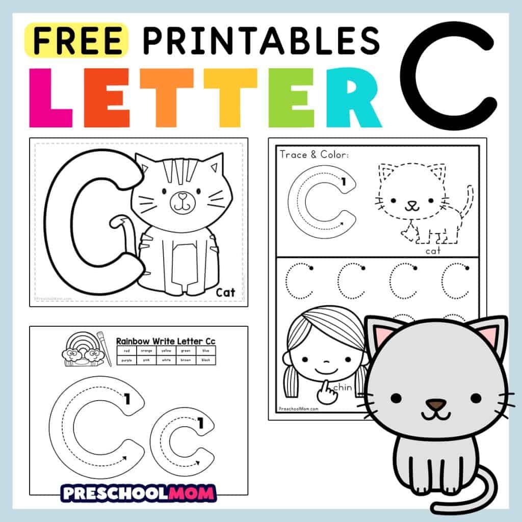 Alphabet Tracing Practice Letter C Handwriting Worksheet Uppercase Lowercase Made By Teachers