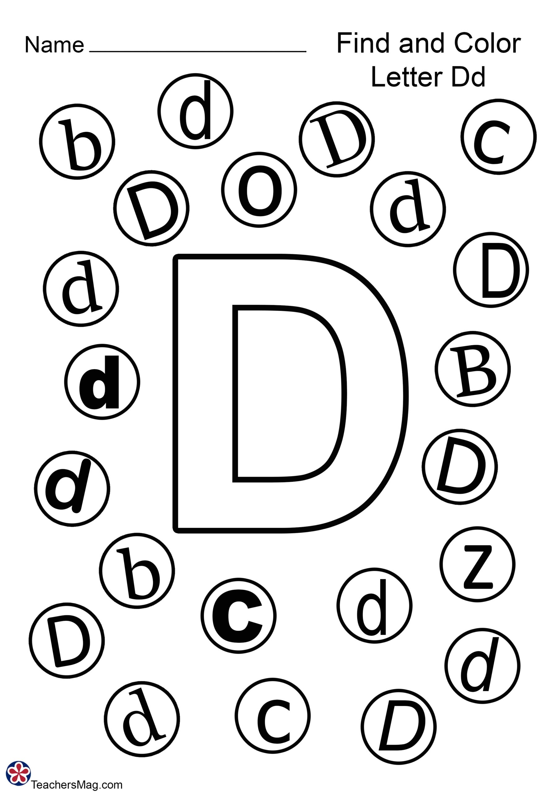 Letter D Free Worksheets TeachersMag Letter D Free Worksheets TeachersMag