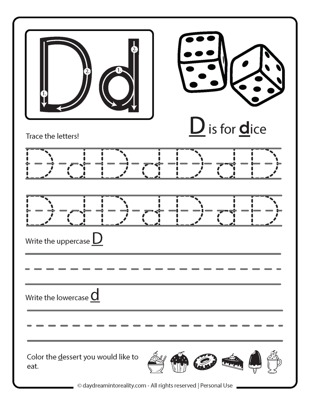Letter D Worksheets 55 Free PDF Printables Daydream Into Reality Letter D Worksheets 55 Free PDF Printables Daydream Into Reality