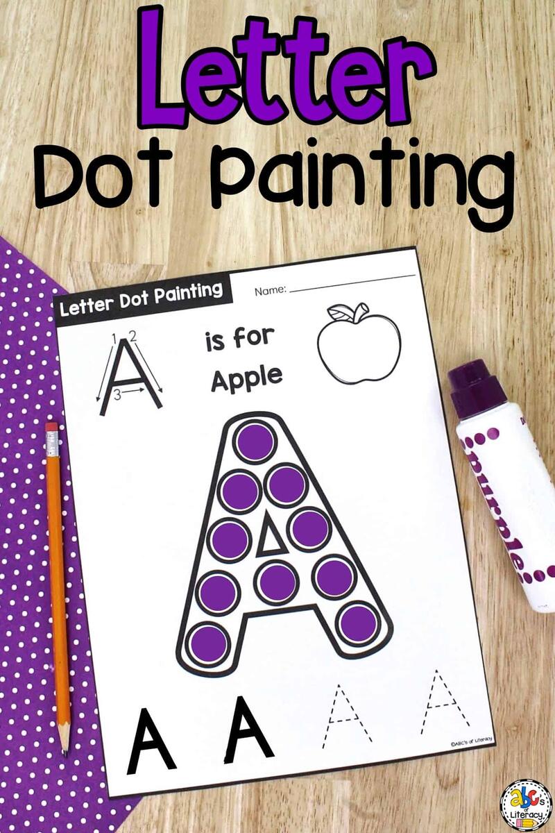 Letter Dot Painting Worksheets Letter Dot Painting Worksheets