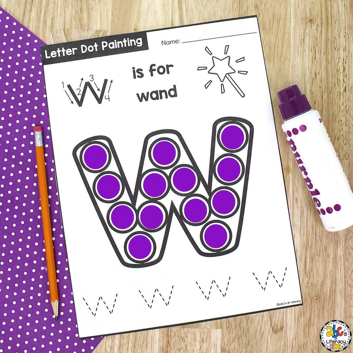 Letter Dot Painting Worksheets Letter Dot Painting Worksheets