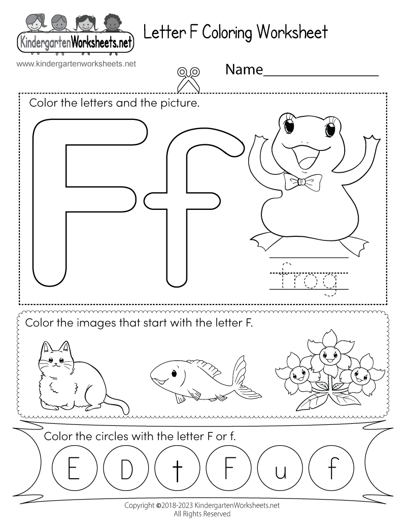 Letter F Worksheets 55 Free PDF Printables Daydream Into Reality